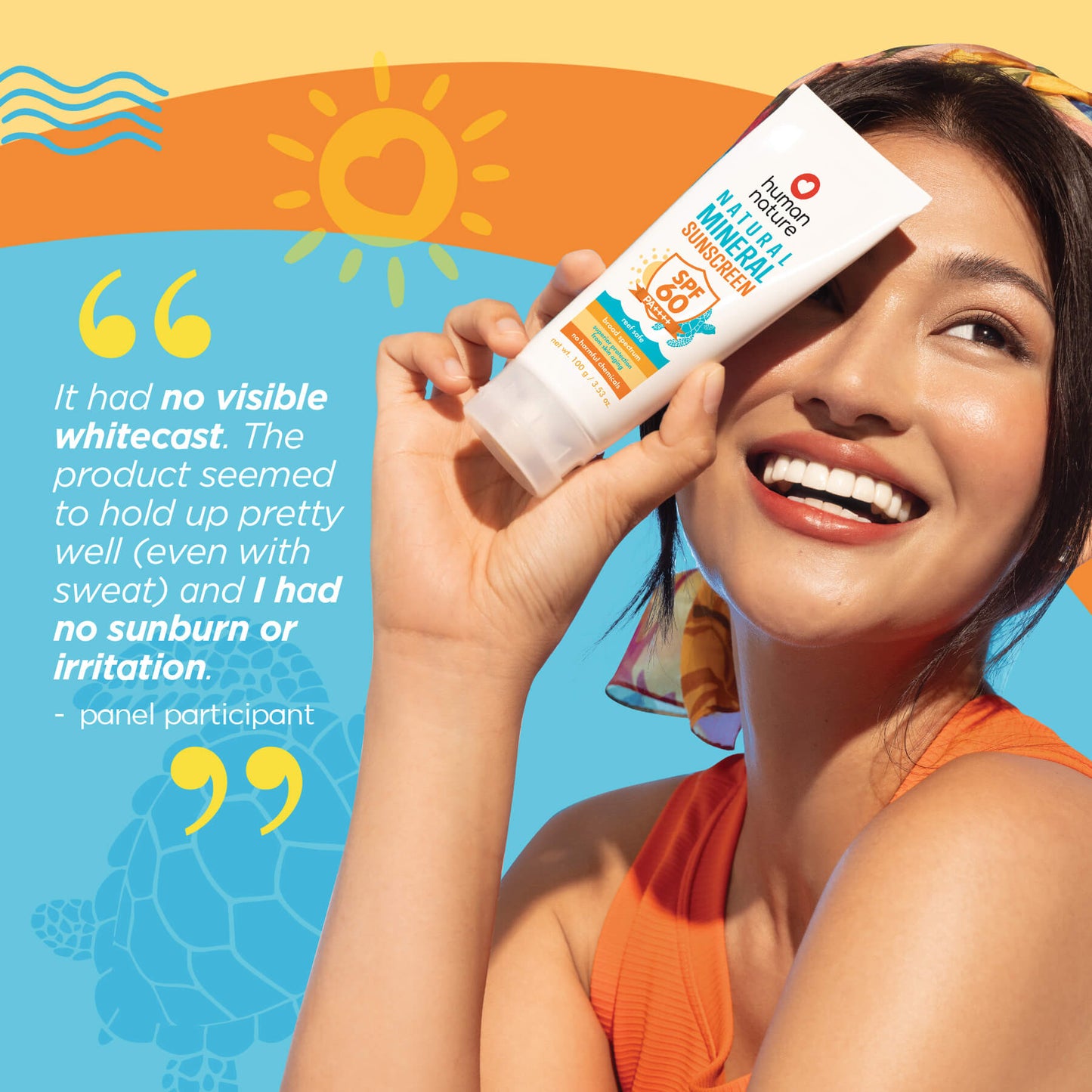 Human Nature Natural Mineral Sunscreen SPF60 100g