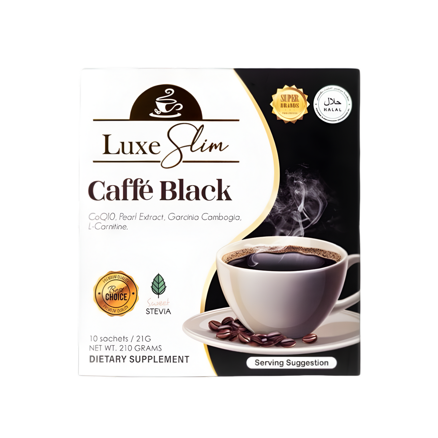 Luxe Slim Caffe Black 210g