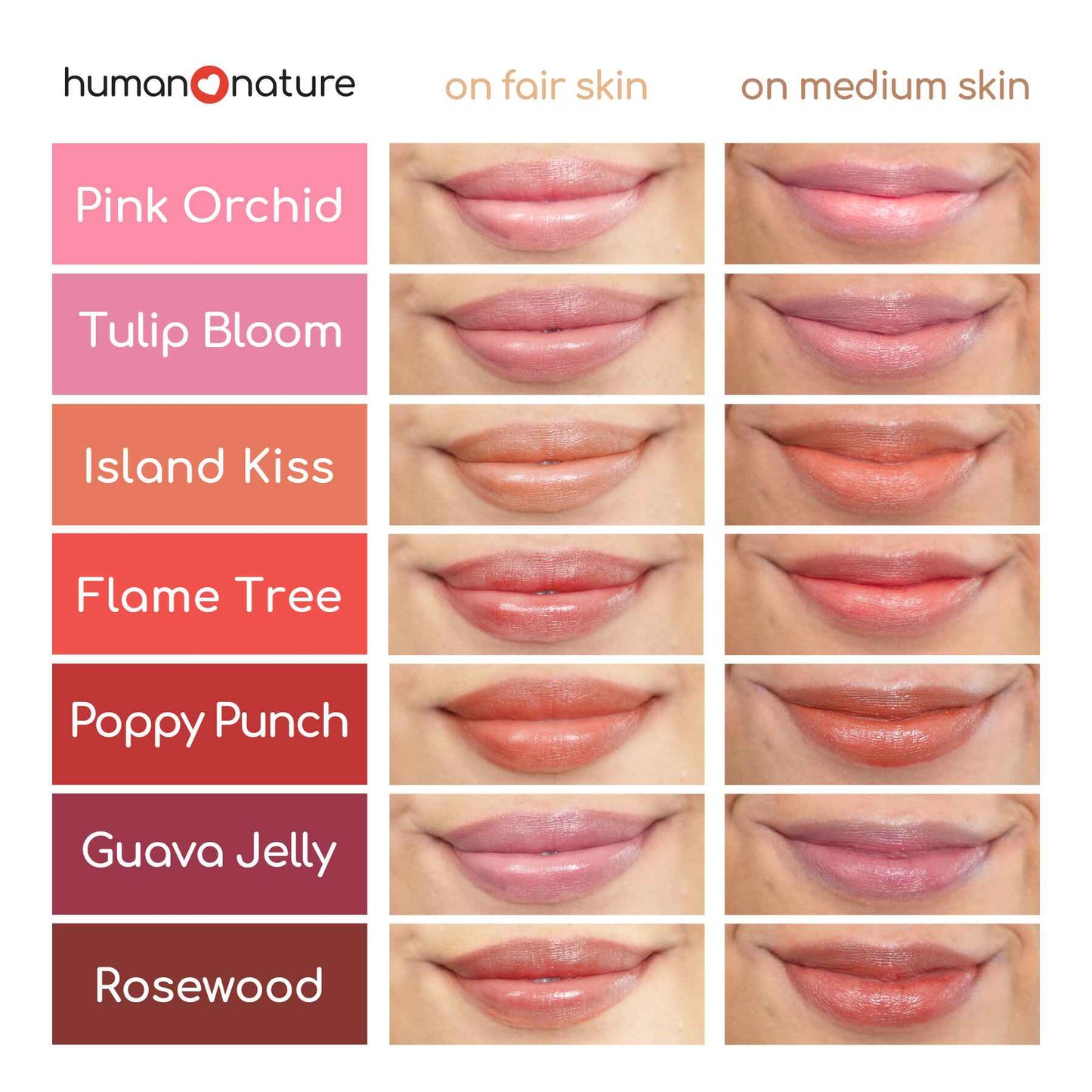 Human Nature Tinted Lip Balm 4.4g - Guava Jelly