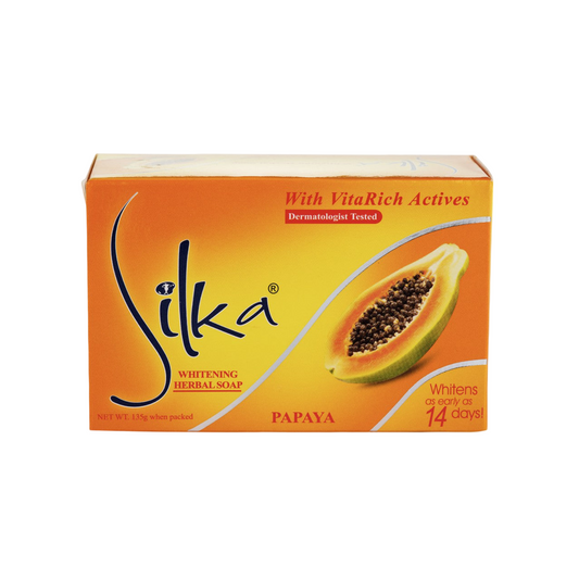 Silka Papaya Whitening Soap (Orange) 135g