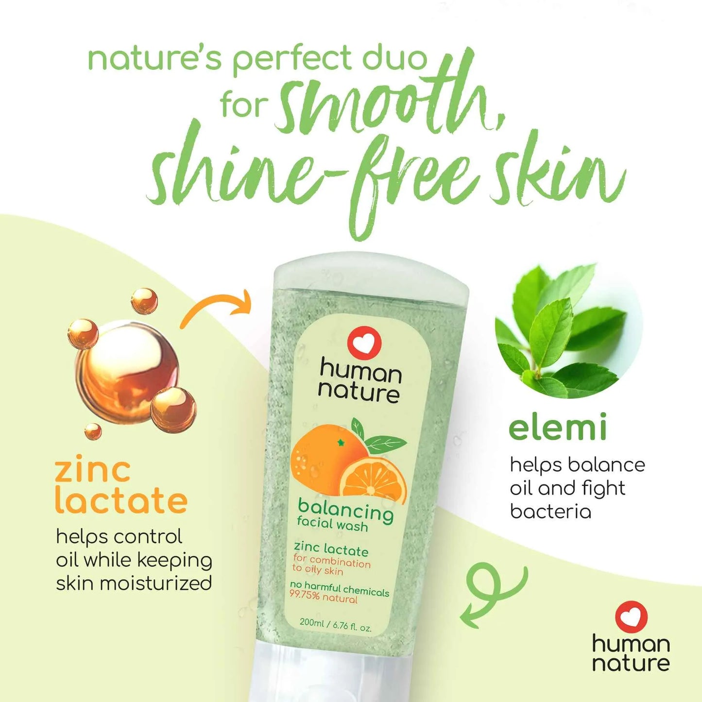 Human Nature Balancing Facial Wash 200ml