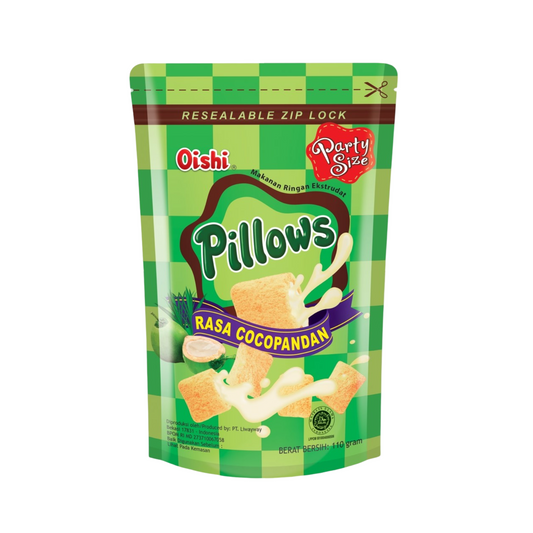 Oishi Pillows CocoPandan Filled Crackers 100g