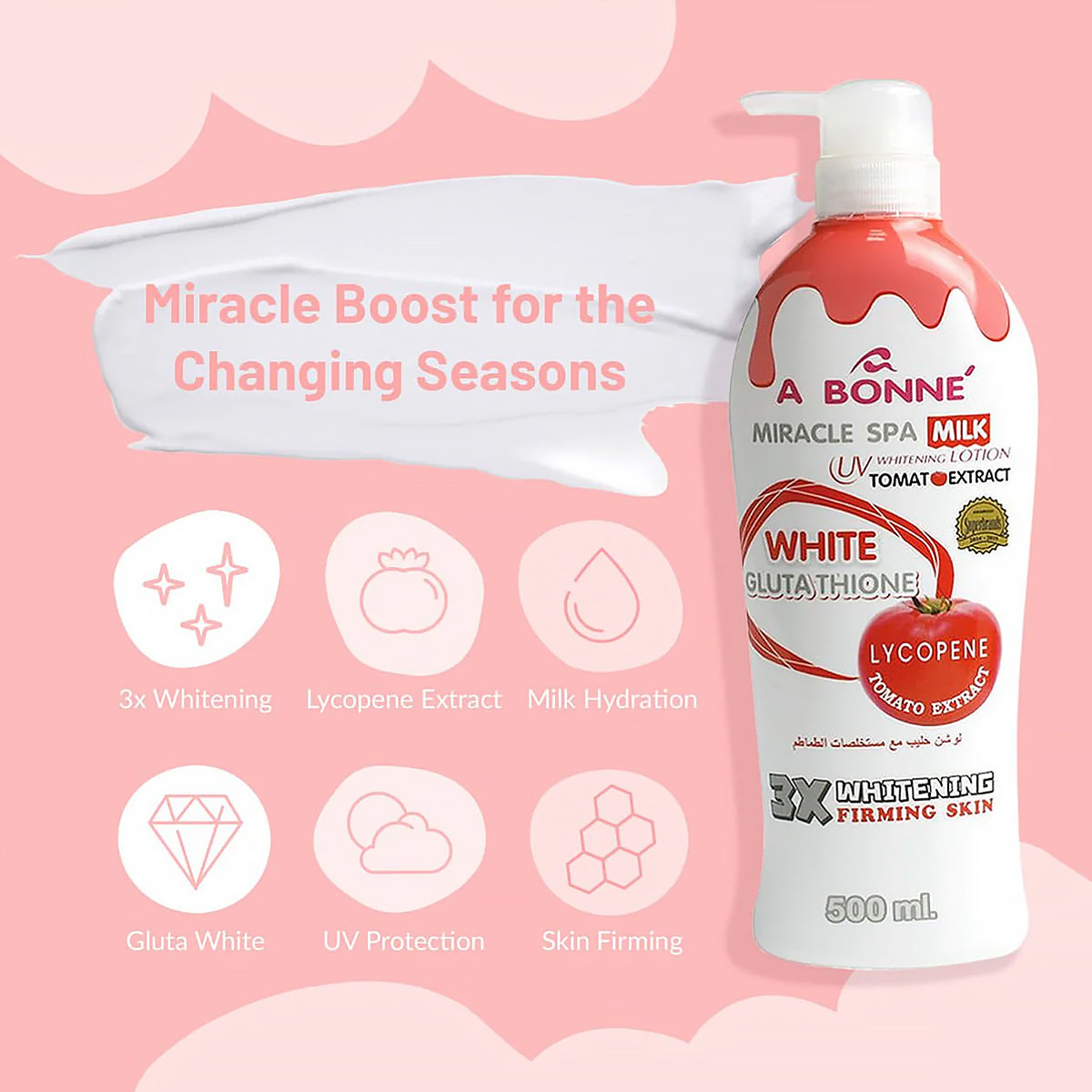 A Bonne Miracle Tomato Milk Lotion 500ml