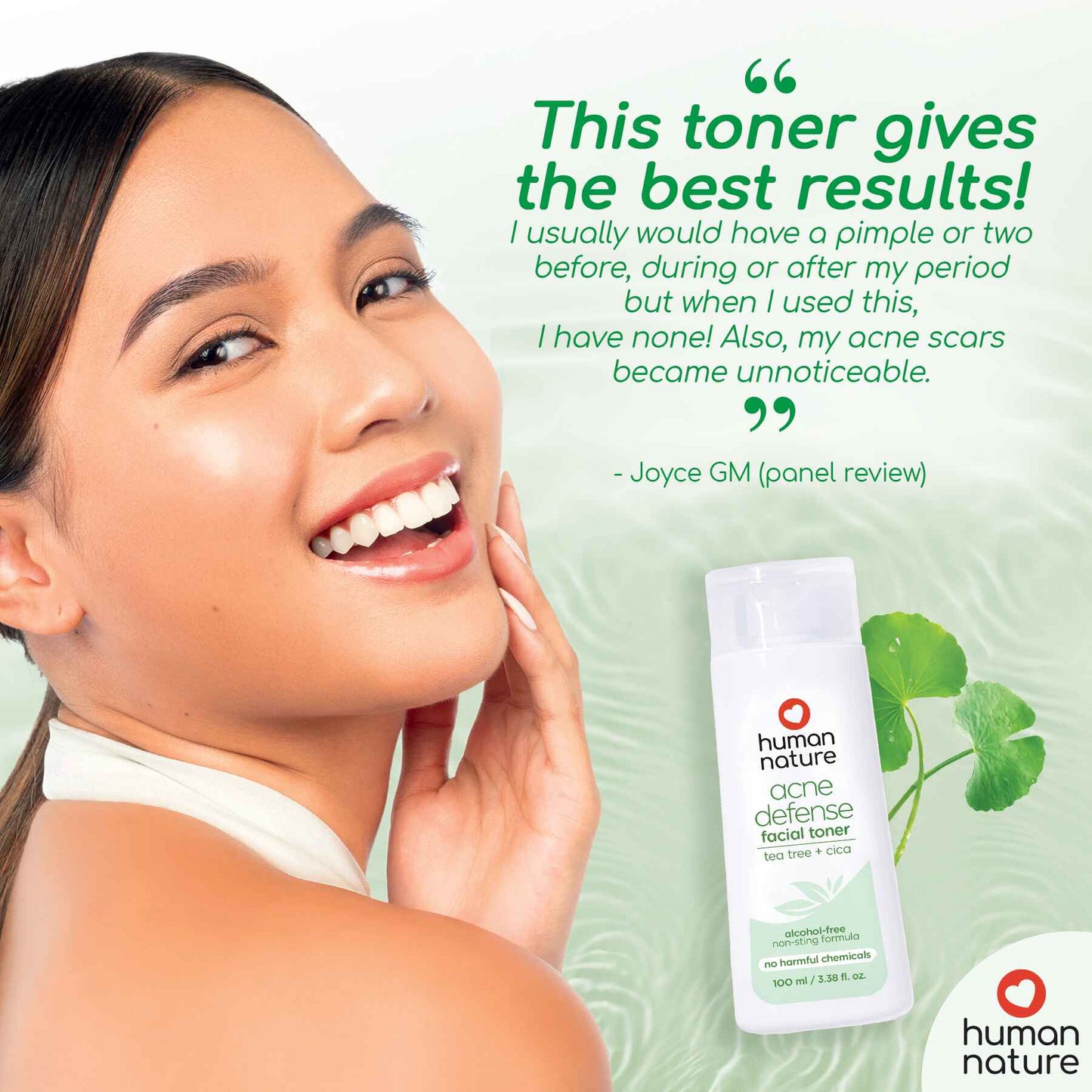 Human Nature Acne Defense Tea Tree and Cica Toner 100ml