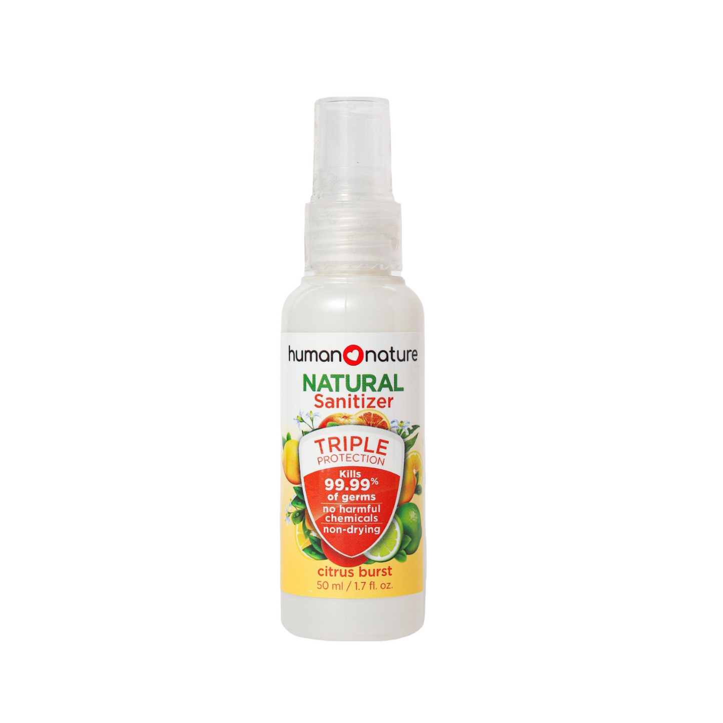Human Nature Natural Spray Sanitizer - Citrus Burst 50ml