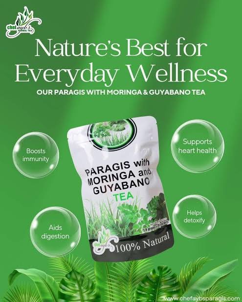 Chef Aybs Paragis with Moringa and Guyabano Tea (20 x 1.8g sachets)