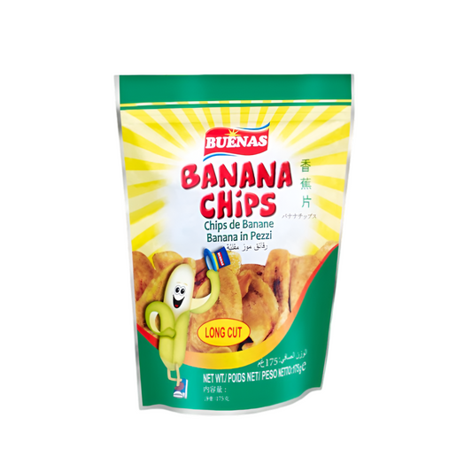 Buenas Banana Chips Long Cut 175g