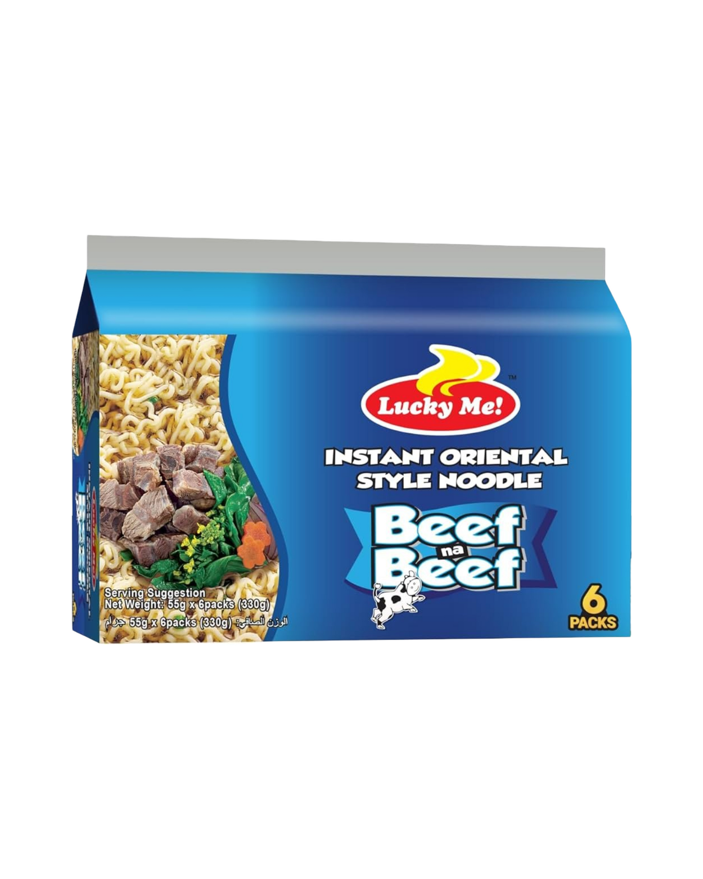 Lucky Me Beef na Beef 6's 55g