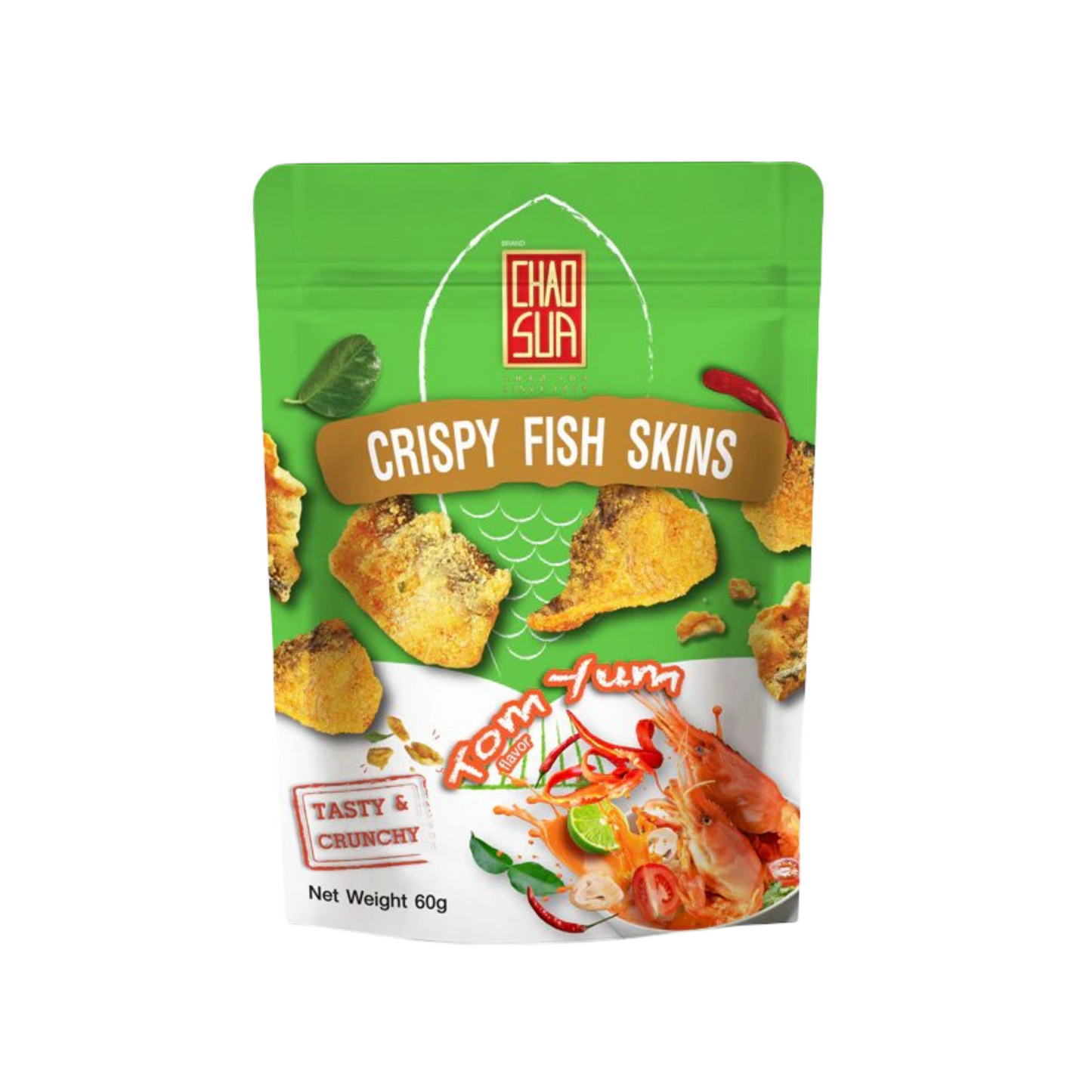 Chao Sua Crispy Fish Skin Tom Yum 60g