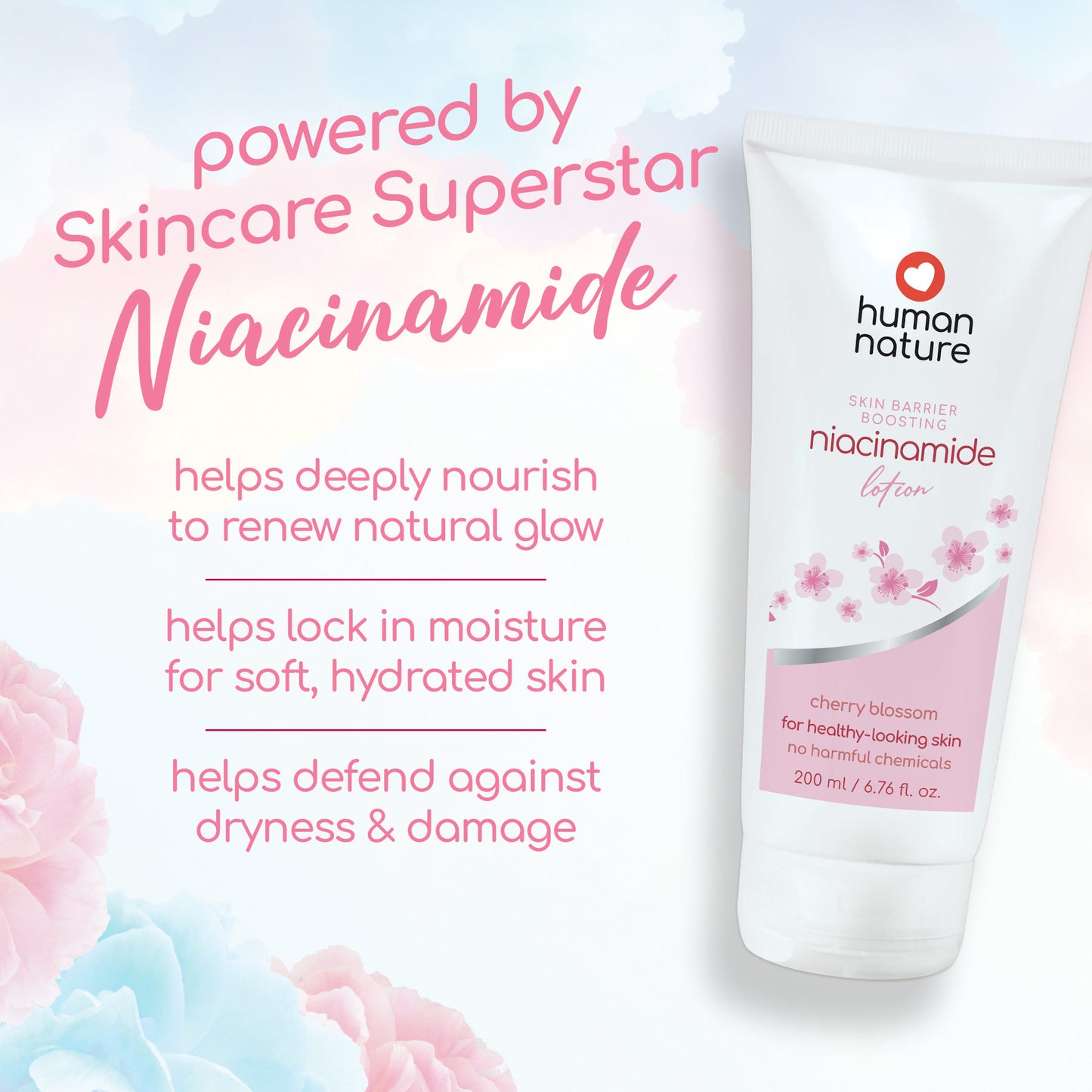 Human Nature Skin Barrier Boosting Niacinamide Lotion 250ml